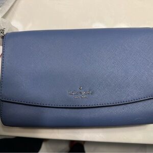 kate spade blue saffiano crossbody